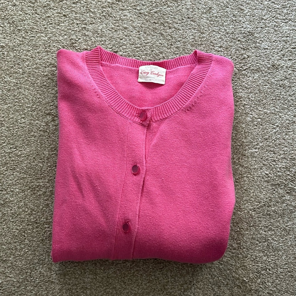 Girl's Crew Cuts by J Crew Cardigan Sweater in Hot pink  Size 10